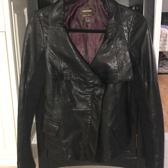 Daniel black leather jacket - Picture 1 of 4